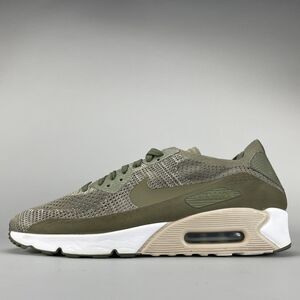 Nike Air Max 90 Ultra Flyknit 2.0 Men’s Size 11.5 Olive Running shoes.